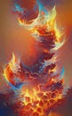 Arcane fire - abstract fantasy art