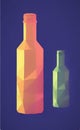 Low poly bottle - stylized digital art