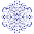 Mandala snowflake - digital art