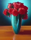 Vase with roses - digital art