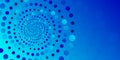 Abstract digital particle circles with gradient. Futuristic circular sound wave