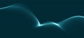 Abstract digital particle wave. Technology background. Futuristic dot wave. Network connection structure. Presentation Royalty Free Stock Photo
