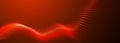 Abstract digital particle wave. Technology background. Futuristic dot wave. Network connection structure. Presentation Royalty Free Stock Photo
