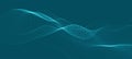 Abstract digital particle wave. Technology background. Futuristic dot wave. Network connection structure. Presentation Royalty Free Stock Photo