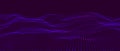 Abstract digital particle wave. Technology background. Futuristic dot wave. Presentation design background. Technology