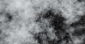 Abstract digital perfectly smoke slowly floating like fog or clouds through space against black