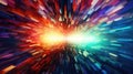abstract digital pixel explosion Royalty Free Stock Photo