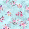 Flower digital print pattern background Royalty Free Stock Photo