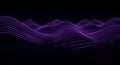 Abstract Digital Purple Wavy Lines Background Royalty Free Stock Photo