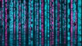 Abstract Digital Rain: Binary Code Background Royalty Free Stock Photo