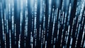 Abstract Digital Rain Data Stream Blue Background Royalty Free Stock Photo