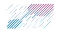 Abstract Digital Rain Effect - Dynamic Diagonal Lines Pattern, vector design Generative AI Royalty Free Stock Photo