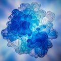 Is softly blurred with lighter blue tones, accentuating the intricate Royalty Free Stock Photo