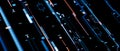 abstract digital sci fi techno circuit node with depth of field effect. Dots, lines and geometry shapes. Royalty Free Stock Photo