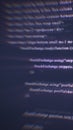 Abstract digital screen with blurred lines of code, symbolizing cybersecurity, data transmission, and information Royalty Free Stock Photo