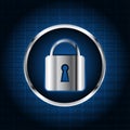 Abstract digital security lock background Royalty Free Stock Photo