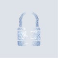 Abstract Digital Security Lock Concept Royalty Free Stock Photo