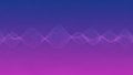 Abstract digital sound wave visualization with purple and blue gradient background and glowing particles Keywords Royalty Free Stock Photo