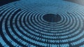 Abstract digital spiral of binary code Royalty Free Stock Photo