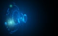 Abstract digital technology computer networking innovation concept background