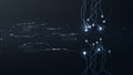 Abstract digital technology futuristic cyber internet connection background vector