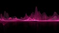 Abstract Pink Audio Wave Spectrum Analyzer Display Background for Music and Technology Royalty Free Stock Photo