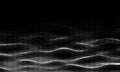 Abstract digital wave of particles. Futuristic point wave. Technology black background vector. Vector illustration Royalty Free Stock Photo