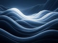 Abstract digital wave pattern with luminous blue flowing lines Royalty Free Stock Photo