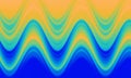 Abstract digital wave pattern with vibrant blue, cyan, and orange gradient Royalty Free Stock Photo