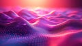 Abstract digital wave surface forming data visualization Royalty Free Stock Photo