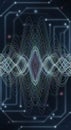 Abstract Digital Waveform Technology Background Royalty Free Stock Photo