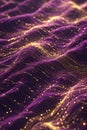 Abstract Digital Waveform with Flowing Data and Light Trails, Portrait Images Generative AI Royalty Free Stock Photo