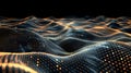 Abstract Digital Waveform Pattern - Generative AI Royalty Free Stock Photo