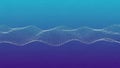 Abstract Digital Waveform of White Dots on a Gradient Blue and Purple Background 155028 Royalty Free Stock Photo
