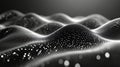 Abstract digital waves, data flow, technology background, network Royalty Free Stock Photo