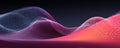 Abstract digital waves with gradient colors and flowing patterns Royalty Free Stock Photo