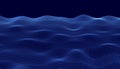 Abstract digital waving 3d particle technology background design. Futuristic moving dots particles, hi-tech and big data