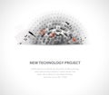 Abstract digital web site header. Banner background Royalty Free Stock Photo