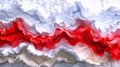 Abstract Red and White Organic Waves Background Royalty Free Stock Photo