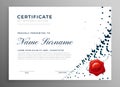 Abstract diploma certificate of appreciation