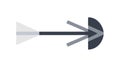 Abstract Directional Arrow Symbol, vector design Generative AI Royalty Free Stock Photo