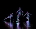 Abstract disco dancers Royalty Free Stock Photo