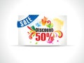 Abstract discount coupon