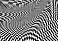 Abstract distorted Chess black and white Background