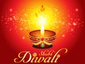 Abstract diwali background with sparkle