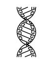 Abstract DNA strand symbol. Isolated on white background. Vector concept illustration. Royalty Free Stock Photo