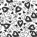 Abstract doodle seamless pattern. hand drawn