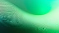 Abstract dot green wave pattern screen gradient background, technology and science Royalty Free Stock Photo