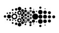Abstract Dot Pattern Dynamic Circular Design, vector design Generative AI Royalty Free Stock Photo