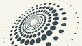 Abstract Dot Perspective Swirl, Dynamic Visual Effect, vector design Generative AI Royalty Free Stock Photo